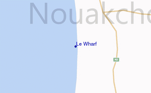 carte de localisation de Le Wharf