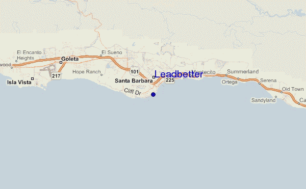 carte de localisation de Leadbetter
