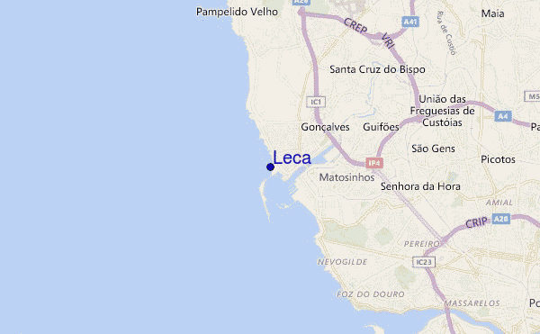 carte de localisation de Leca