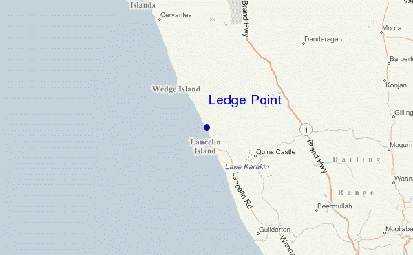Ledge Point Location Map