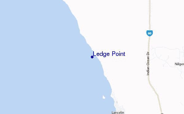 carte de localisation de Ledge Point