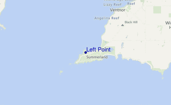 carte de localisation de Left Point