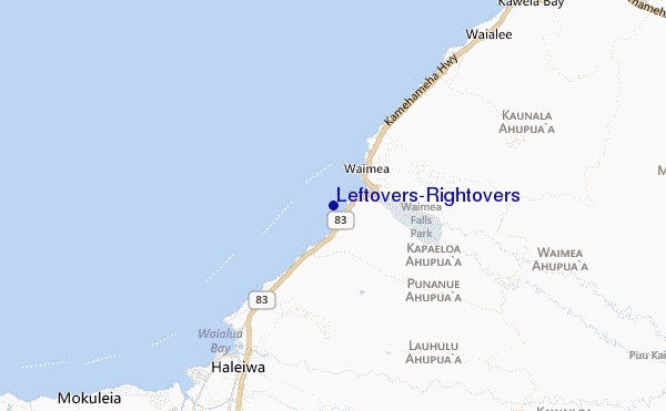 carte de localisation de Leftovers/Rightovers