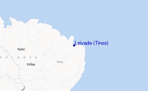 carte de localisation de Leivada (Tinos)