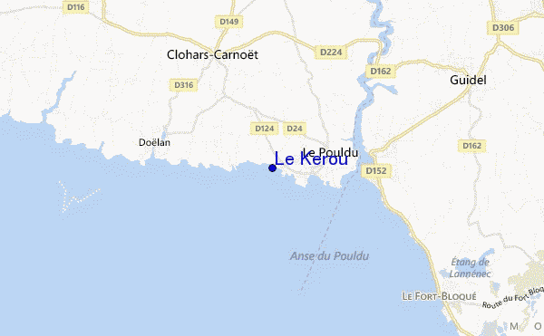 carte de localisation de Le Kerou