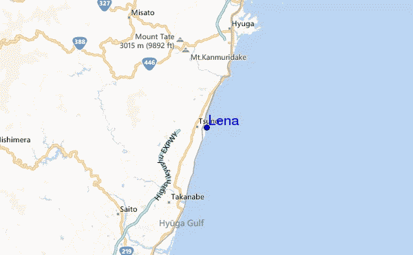Lena Location Map