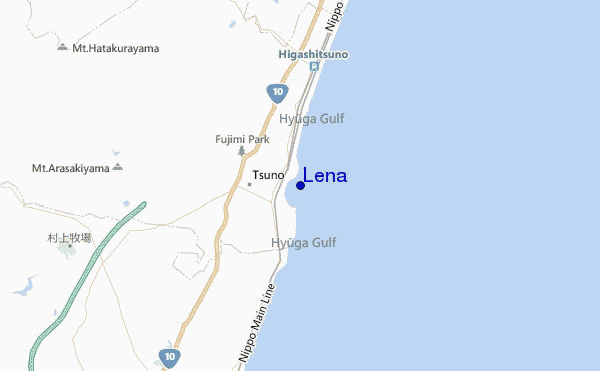 carte de localisation de Lena