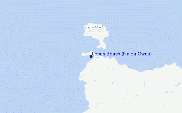 Lepus Beach (Haida-Gwaii) Location Map