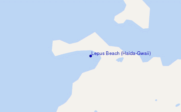 carte de localisation de Lepus Beach (Haida-Gwaii)