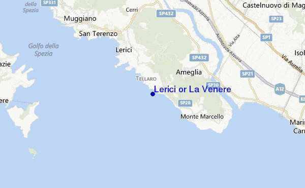 carte de localisation de Lerici or La Venere