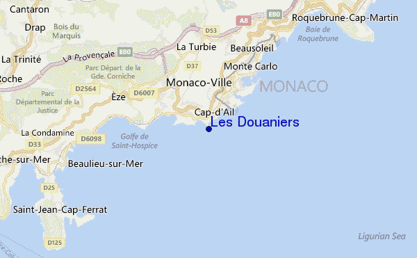 carte de localisation de Les Douaniers