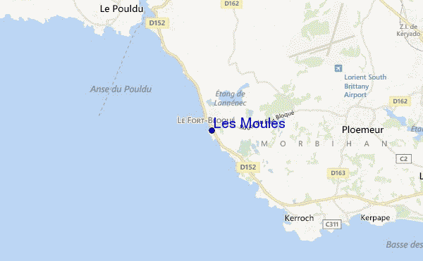 carte de localisation de Les Moules
