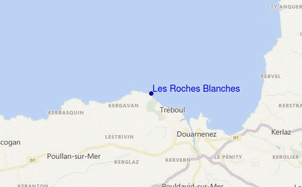carte de localisation de Les Roches Blanches