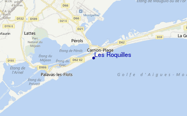carte de localisation de Les Roquilles