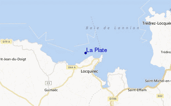 carte de localisation de La Plate