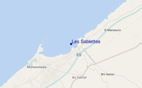 carte de localisation de Les Sablettes