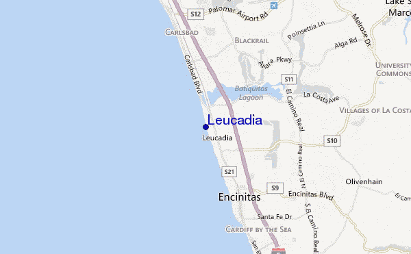carte de localisation de Leucadia