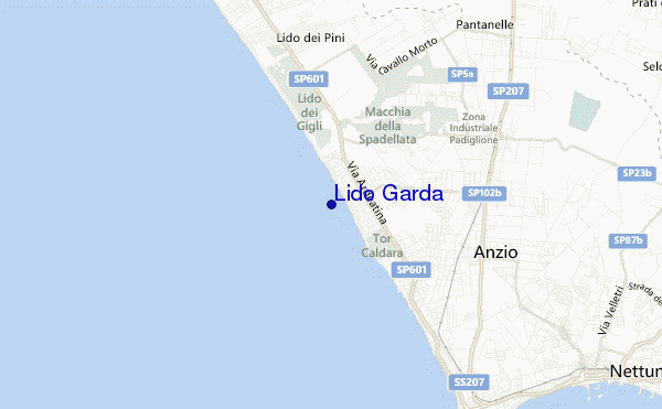 carte de localisation de Lido Garda