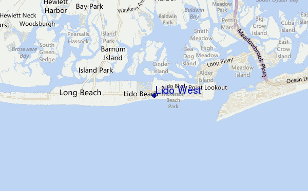carte de localisation de Lido West