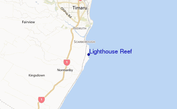 carte de localisation de Lighthouse Reef