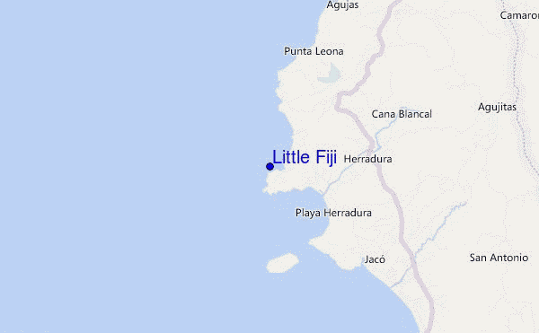 carte de localisation de Little Fiji