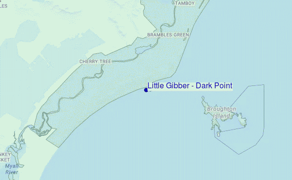 carte de localisation de Little Gibber - Dark Point