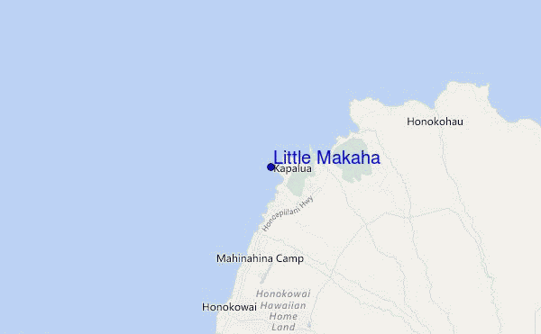 carte de localisation de Little Makaha