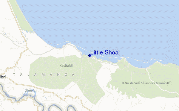 carte de localisation de Little Shoal