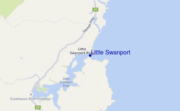 carte de localisation de Little Swanport