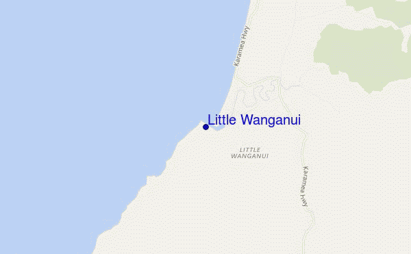 carte de localisation de Little Wanganui