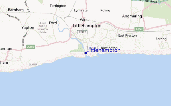 carte de localisation de Littlehampton