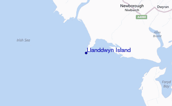 carte de localisation de Llanddwyn Island
