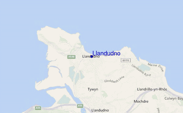 carte de localisation de Llandudno