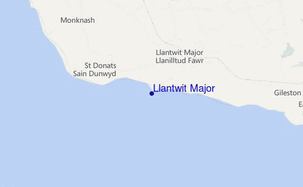 carte de localisation de Llantwit Major