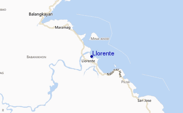 carte de localisation de Llorente