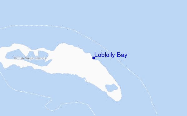 carte de localisation de Loblolly Bay