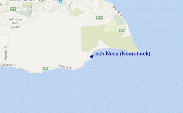 carte de localisation de Loch Ness (Noordhoek)