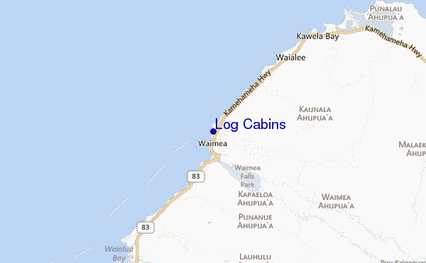 carte de localisation de Log Cabins