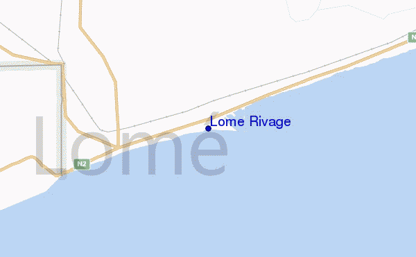 carte de localisation de Lome Rivage