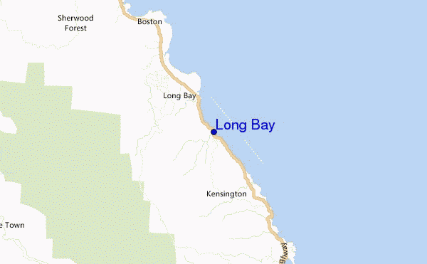 carte de localisation de Long Bay