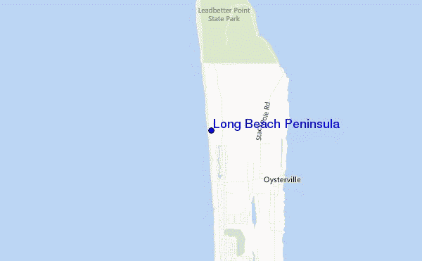 carte de localisation de Long Beach Peninsula