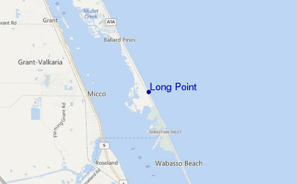 carte de localisation de Long Point