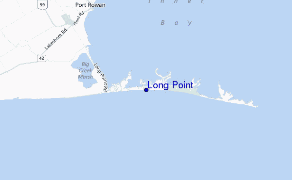 carte de localisation de Long Point