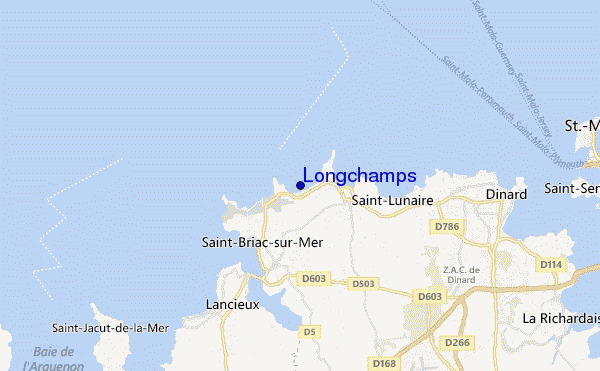 carte de localisation de Longchamps