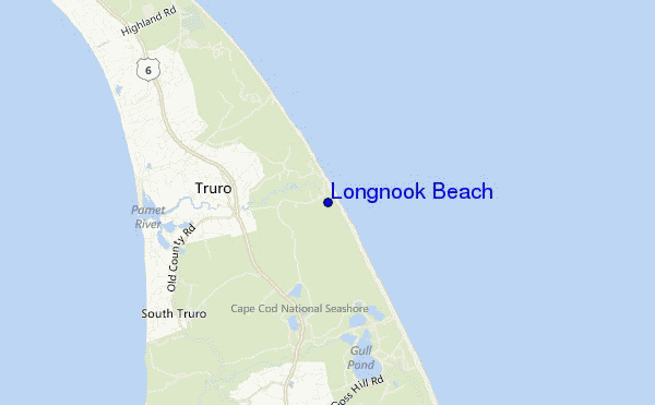 carte de localisation de Longnook Beach