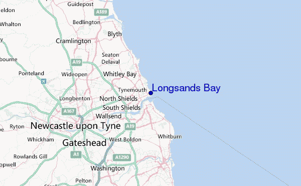 Longsands Bay Location Map