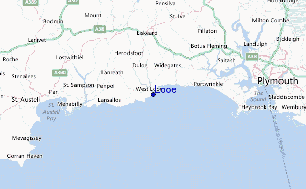 Looe Location Map