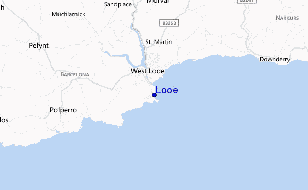 carte de localisation de Looe