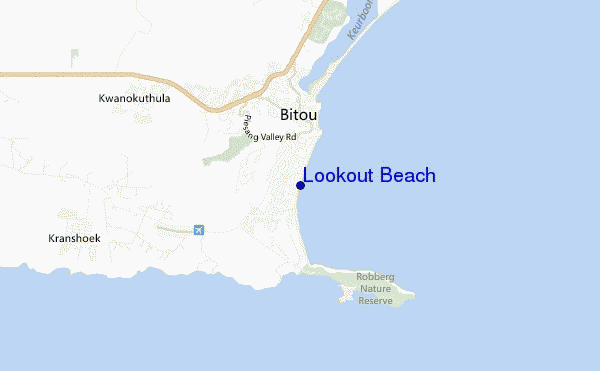 carte de localisation de Lookout Beach