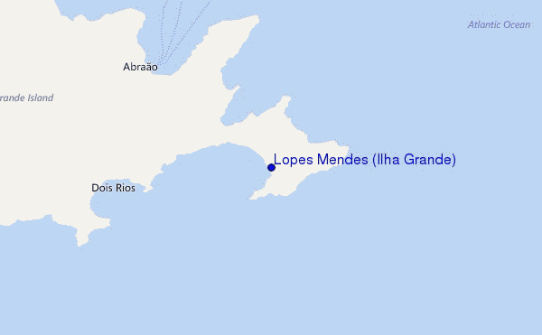 carte de localisation de Lopes Mendes (Ilha Grande)